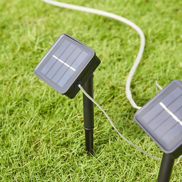 Tiras de Luz ao Ar Livre com Energia Solar
