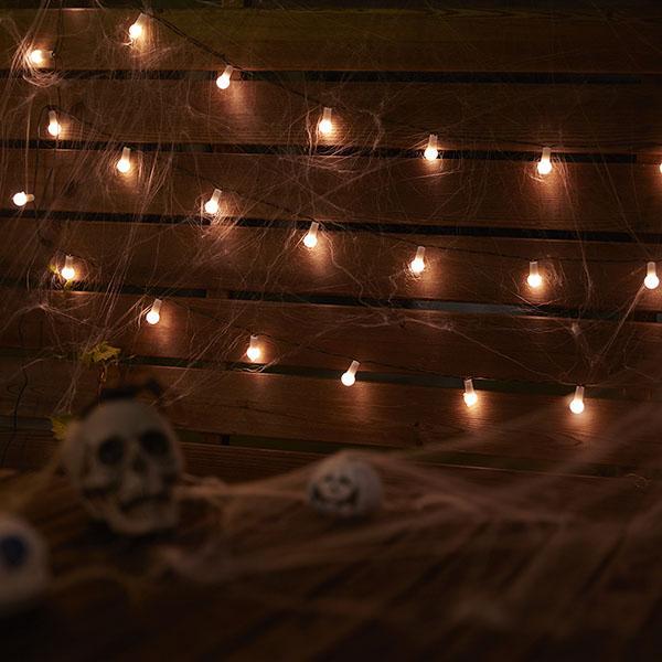 Luzes LED Globo de Halloween em Fio com Energia Solar