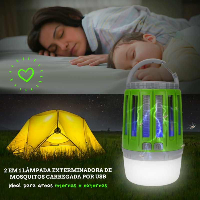 Silent Killer - Lâmpada LED Exterminadora de Mosquitos