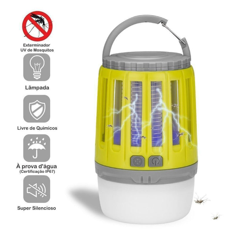 Silent Killer - Lâmpada LED Exterminadora de Mosquitos