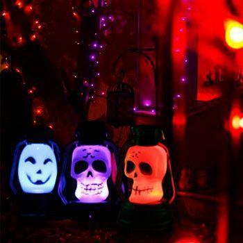 Lanterna LED Assombrada de Halloween