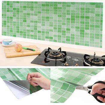 Papel de Parede Adesivo de Mosaicos 3D Resistente ao Calor - Perfeito Para Banheiros e Cozinhas