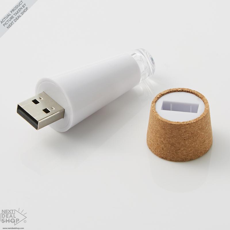 Rolha de Garrafa de LED Recarregável com USB - Transforme Suas Garrafas em Arte!