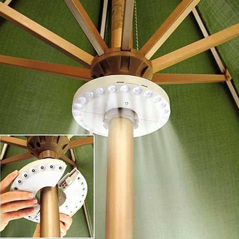 Luz de Guarda-Sol de LED Super Brilhante para o Quintal - Essencial Para Atividades Externas!