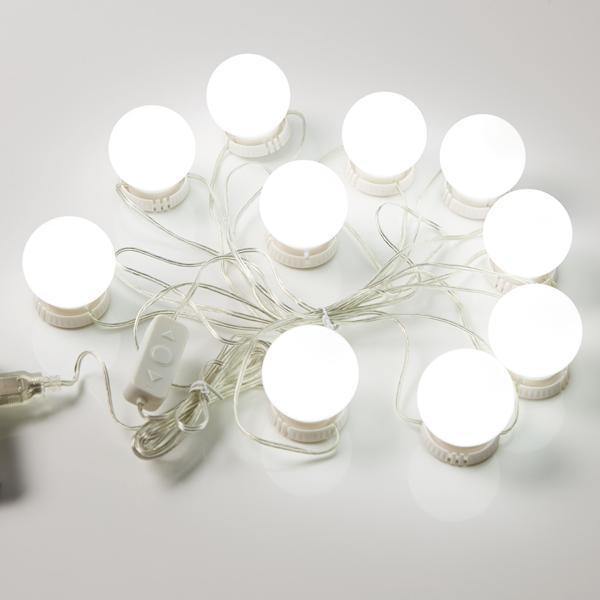 10 Peças de Conjunto de Lâmpadas LED para Espelho